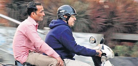 Hyderabad Traffic Police have now begun issuing challans to two-wheeler owners if the pillion rider does not wear a helmet.