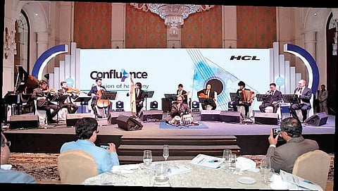 The 11 musicians performed 16 pieces of music during the event, which was a celebration of cultural diversity
