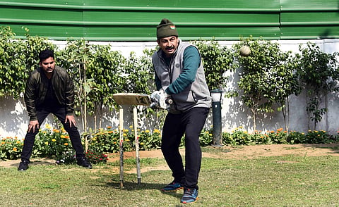 Delhi BJP President Manoj Tiwari at his residence in New Delhi on February 9, 2020. (Photo | Parveen Negi, EPS)