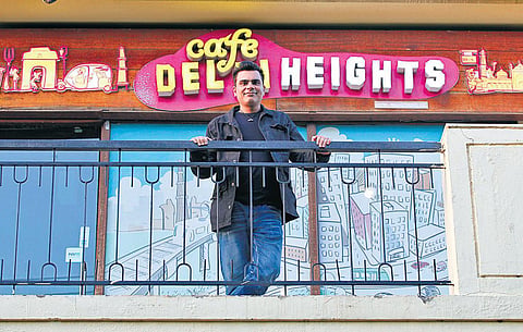 Vikrant Batra at his first outlet of Café Delhi Heights, Cross Point Mall at Gurugram.