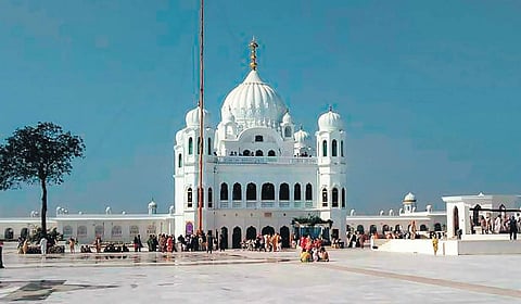 A view of Gurdwara Kartarpur Sahib in Pakistan. (Photo | PTI)