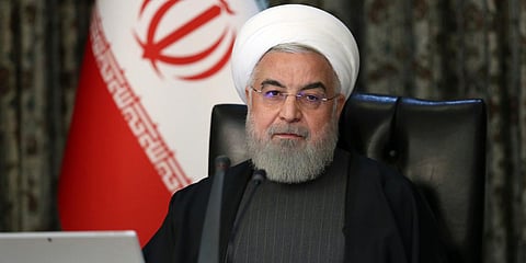 Iranian President Hassan Rouhani attends a cabinet meeting in Tehran. (Photo| AP)