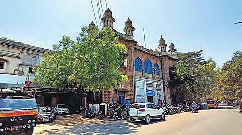 The 100-year-old stone building, which is part of the Hyderabad Mint, is set to be demolished by the Telangana state government. (Photo |  R V K Rao, EPS)