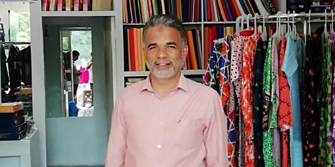 61-year-old K Pareed who is owner of textile shop 'Corona'. (Photo| EPS)