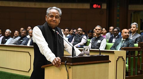 Rajasthan CM Ashok Gehlot. (Photo| Twitter/ @ashokgehlot51)