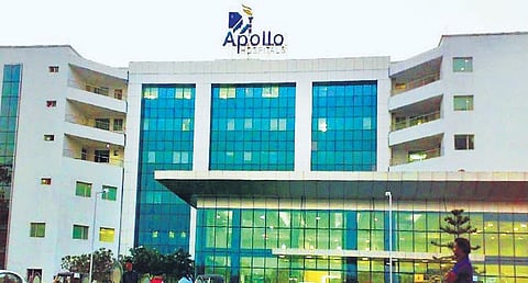 Representational image of Apollo hospital