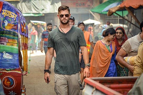 Chris Hemsworth in Extraction. (Photo | Twitter/Netflix India)