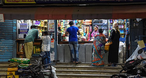 The Corporation has been shutting down supermarkets and grocery stores that allow crowding and don’t follow the norms of social distancing. (Photo | MK Ashok Kumar, EPS)