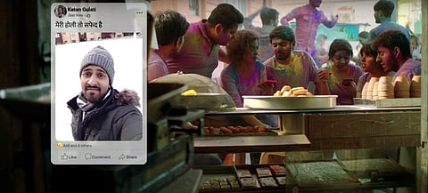 A screengrab from Facebook's Holi ad. (Photo| YouTube screengrab)