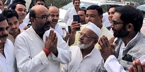 A section of the UPCC is planning to stage a sit-in against state chief Ajay Kumar Lallu's  'anti-upper caste policies'. (Photo | Ajay Kumar Lallu Twitter)
