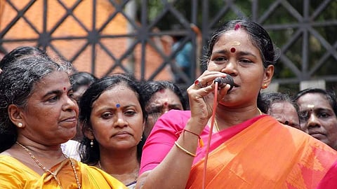 BJP leader and Alappuzha L S candidate Sobha Surendran 