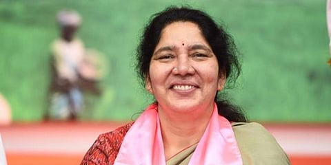 Telangana Women and Child Welfare Minister Satyavathi Rathod. (Photo| Facebook)