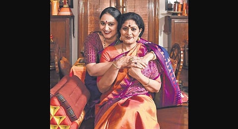 Geeta Chandran with daughter Sharanya