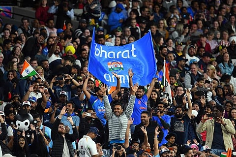 Spectators shout during the Twenty20 women's World Cup cricket final match between Australia and India in Melbourne. (Photo | AP)