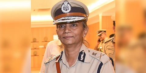 Karnataka’s first woman DG & IGP Neelamani Raju, who retired after nearly 37 years of service in the police force. (Photo | Express)