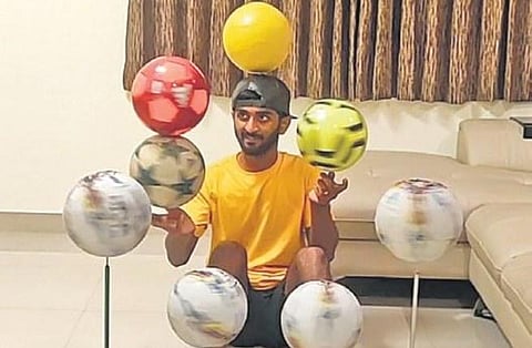 Soccer stunt