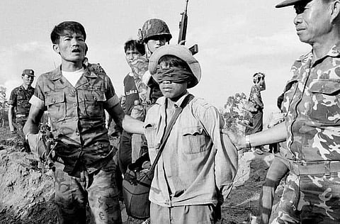 CAMBODIAN GENOCIDE (1975): The communist-backed Khmer Rouge rule under the leadership of Pol Pot was responsible for the genocide of nearly two million Cambodians in four years. The regime forcefully relocated city dwellers to labour camps in the countrys