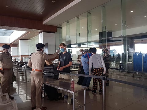 British Airways (TRV-COK-LHR) to London Heathrow  took off at 22:07 HRS. The plane came to Kochi from Trivandrum with 110 pax on board. (Photo | EPS)
