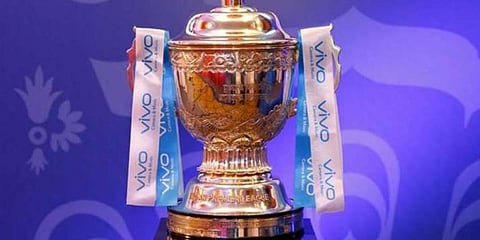 The IPL was set to start on March 29 and end on May 24 but it was first postponed till April 15 after a surge of COVID-19 positive cases in India. (Photo | PTI)