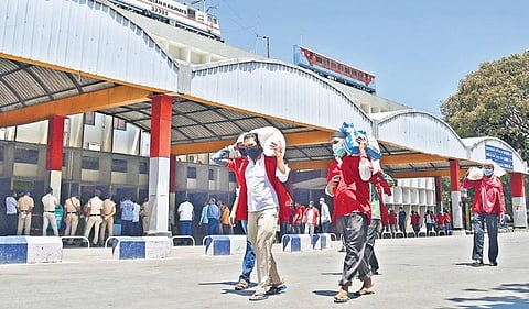 EPS file image of porters used for representational purpose only
