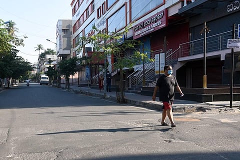 A deserted DVD Road in Bengaluru during coronavirus lockdown.(Photo | Nagaraja Gadekal, EPS)