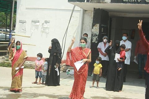 The recovered patients at the Nalanda Medical College and Hospital (Photo| EPS)