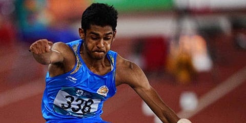 Long jumper Murali Sreeshankar (Photo | AFP)