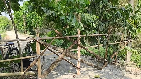 An Assam village that had sealed borders to isolate itself from outside world following the coronavirus pandemic.