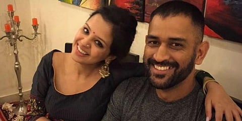 Indian cricketer MS Dhoni with his wife Sakshi (Photo | Sakshi Instagram)