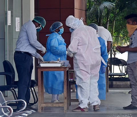 Doctors And Nurses seen working with Personal Protective Equipment PPE. (File Photo | A Raja Chidambaram, EPS)