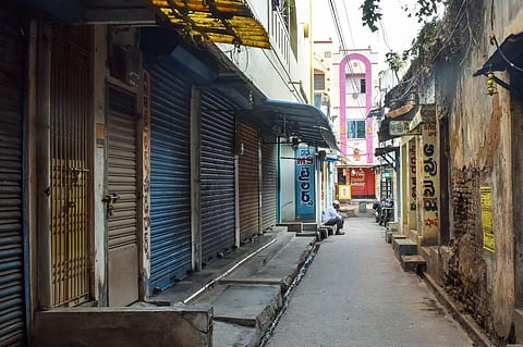 All shops except those selling essentials had to remain closed  during the nation-wide lockdown. (Photo | EPS)