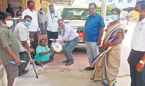Apart from distributing ration kits worth `72 lakh to people, the community also made  a constribution of Rs 32 lakh to Chief Minister’s Relief Fund