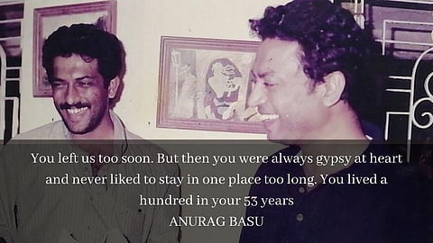 Director Anurag Basu, a cancer survivor, who worked with Irrfan Khan in their early TV days and collaborated on ‘Life...in a Metro’ conveyed his condolences, “It was a long battle and he fought it alone away from everyone.” (Photo | Twitter)