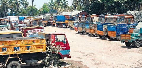 Image of goods vehicles used for representational purposes only