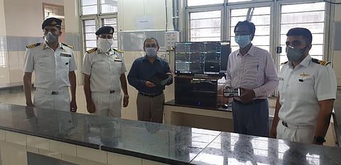A core team comprising of two officers and 4 workers of Naval Dockyard, Visakhapatnam under Eastern Naval Command, expeditiously designed it. (Photo | Special Arrangement)