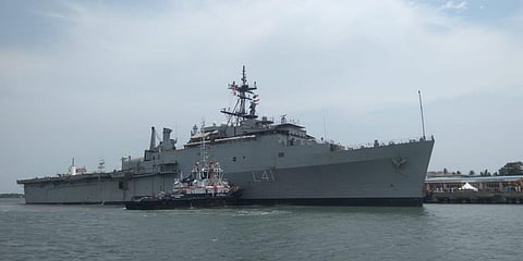 INS Jalashwa (Photo| Twitter)