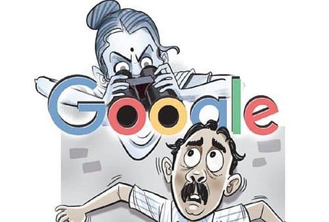Wife suspects husband of infidelity, he presses charge against Google