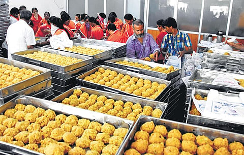 Image of Tirupati Laddus used for representational purpose. (Photo I Madhav K)