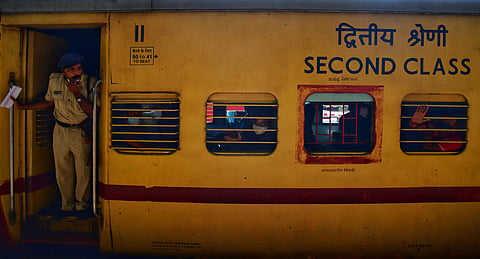 Image of Shramik Special train used for representational purpose only