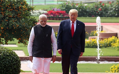 U.S. President Donald Trump and Indian Prime Minister Narendra Modi. (File | EPS)