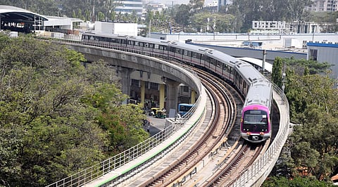 Bengaluru metro train. (File photo | EPS)