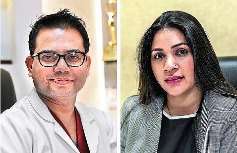 Dermatologist Dr BL Jangid and Lalita Arya, Vice-President, Dermapuritys
