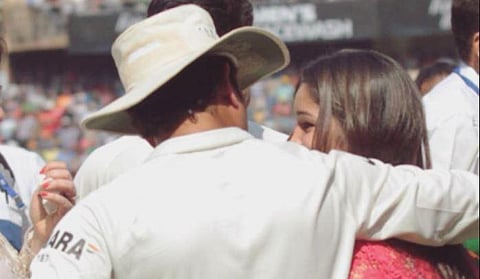 Sachin Tendulkar and daughter Sara.