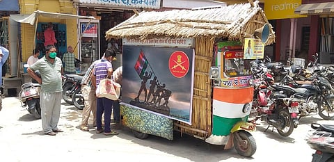 The auto-turned-water-hut of Mohammad Aabad (Photo | EPS)