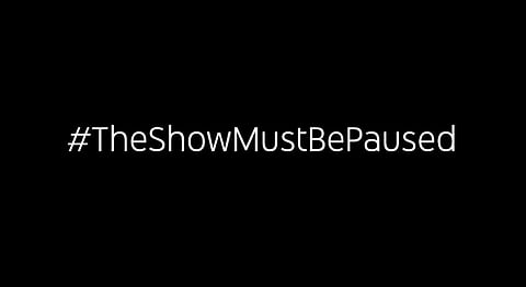 YouTube Music sharing a black post on Twitter, wrote: We stand in solidarity against racism and violence. (Photo | YouTube Music Twitter)