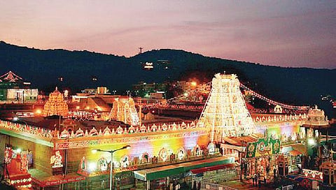 The Tirumala temple. (Photo | EPS)