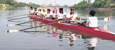 Rowers at the Madras Boat Club