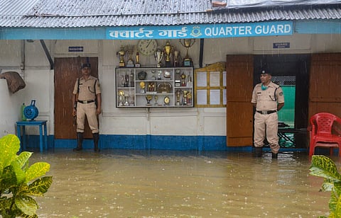 Dhemaji has been the worst-hit with 15,000 affected people. (Photo | PTI)