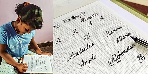In the era of computers, this government school teacher teaches calligraphy online