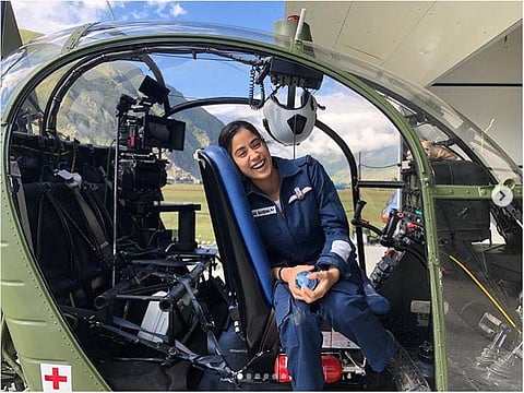 Janhvi Kapoor steps into the role of IAF pilot Gunjan Saxena, one of the first female pilots of India to fly into a war zoneJanhvi Kapoor steps into the role of IAF pilot Gunjan Saxena, one of the first female pilots of India to fly into a war zone. (Phot
